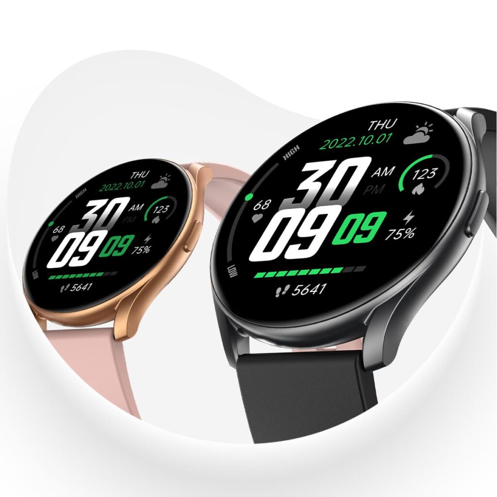 GTR1 Smartwatch rosa und schwarz