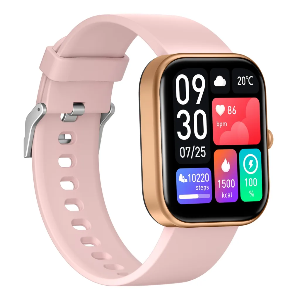 Starmax's GTS5 Smart Watch_Rose Gold Left Side View