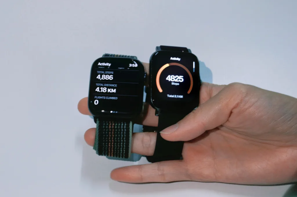 Schrittzählung von Starmax GTS2 und Apple Watch Series 8