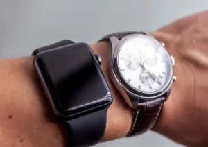 Smart Watch and Classic Wathe on the Wrist