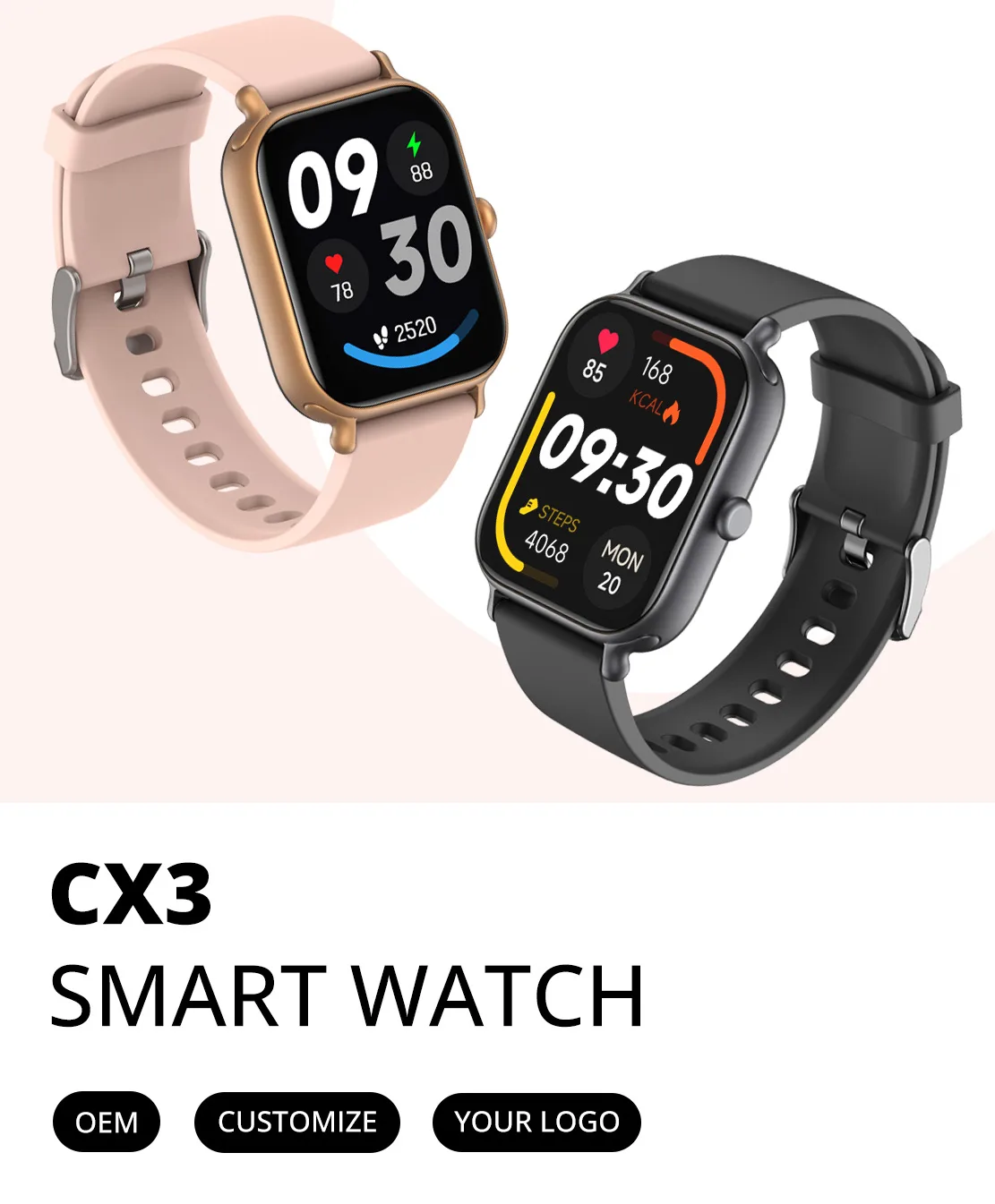 CX3 Smart Watch Hero Image-mob