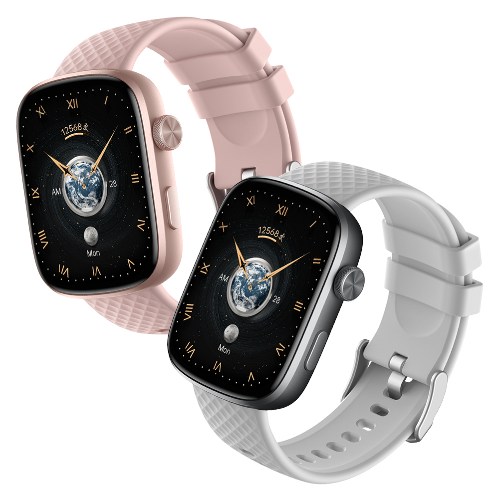 GTS8 AMOLED Smart Watch - Rose Gold Frame and Different Watch Straps