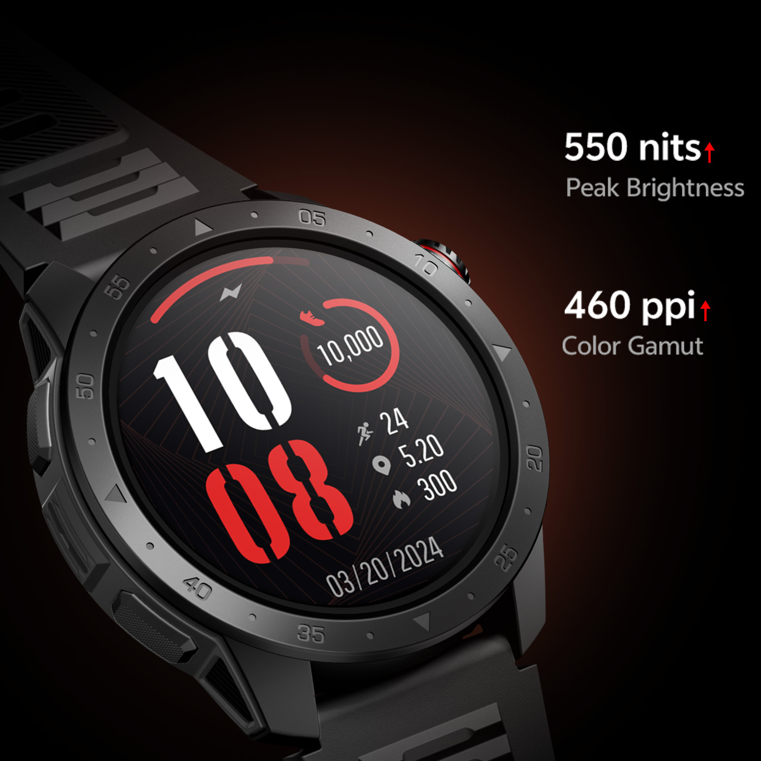 GTX2 GPS Smart Watch - Big AMOLED Display