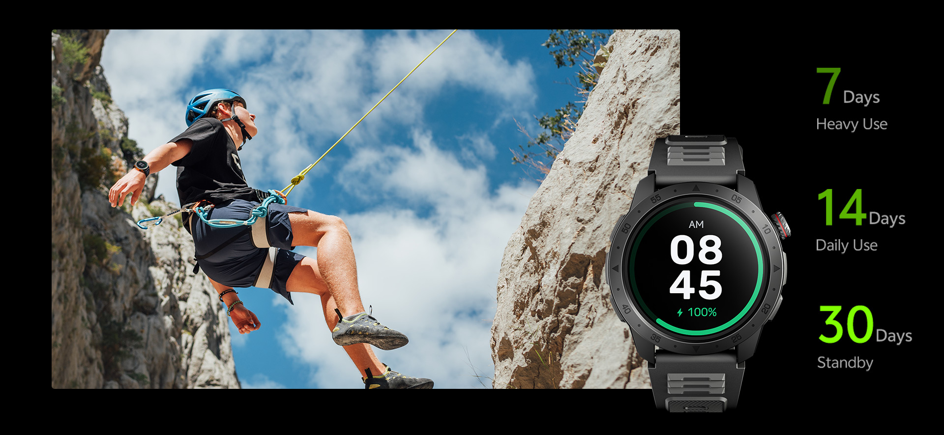 GTX2 GPS Smart Watch - Long-lasting Battery for Endurance Use