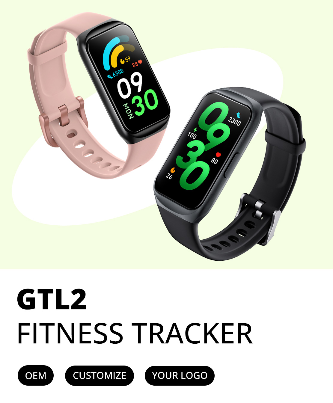 GTL2 Smart Fitness Tracker Hero Poster-MOB